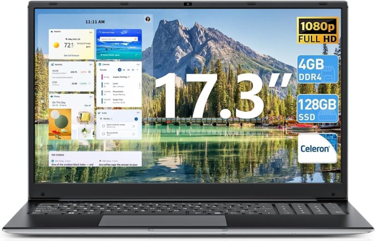 SGIN 17.3 inch Laptop – Windows 11, Intel I3, 128GB SSD