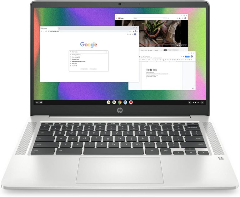 “HP Chromebook 14 Laptop – Intel N4120, Thin, Long Battery”