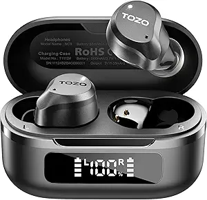 TOZO ANC Wireless Earbuds Review [2025]: 59H Playtime & 6 Mics Tested
