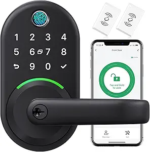 Yamiry Smart Door Handle Lock – Fingerprint Deadbolt