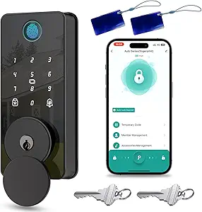 Keyless Entry Smart Door Lock – Fingerprint & App Control