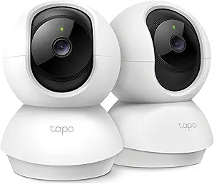 TP-Link Tapo 2K Security Camera – Indoor Pan/Tilt Baby & Pet Monitor (2-Pack)