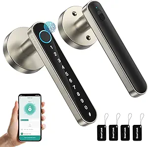 TMEZON Smart Door Lock – Fingerprint Biometric Keyless Entry
