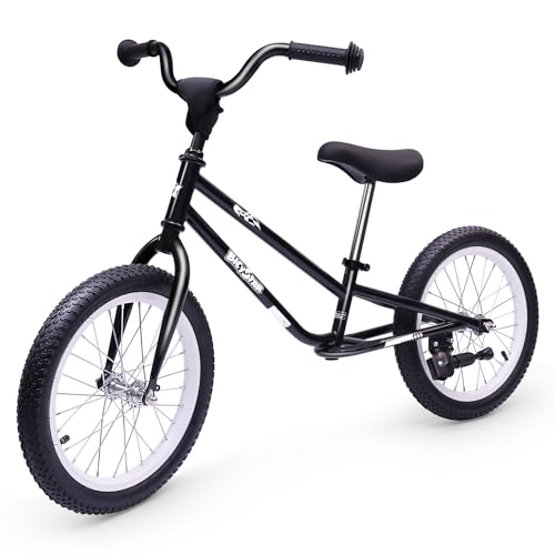 Big Kids 16″ Balance Bike (5-8): Air Tires & Footrests